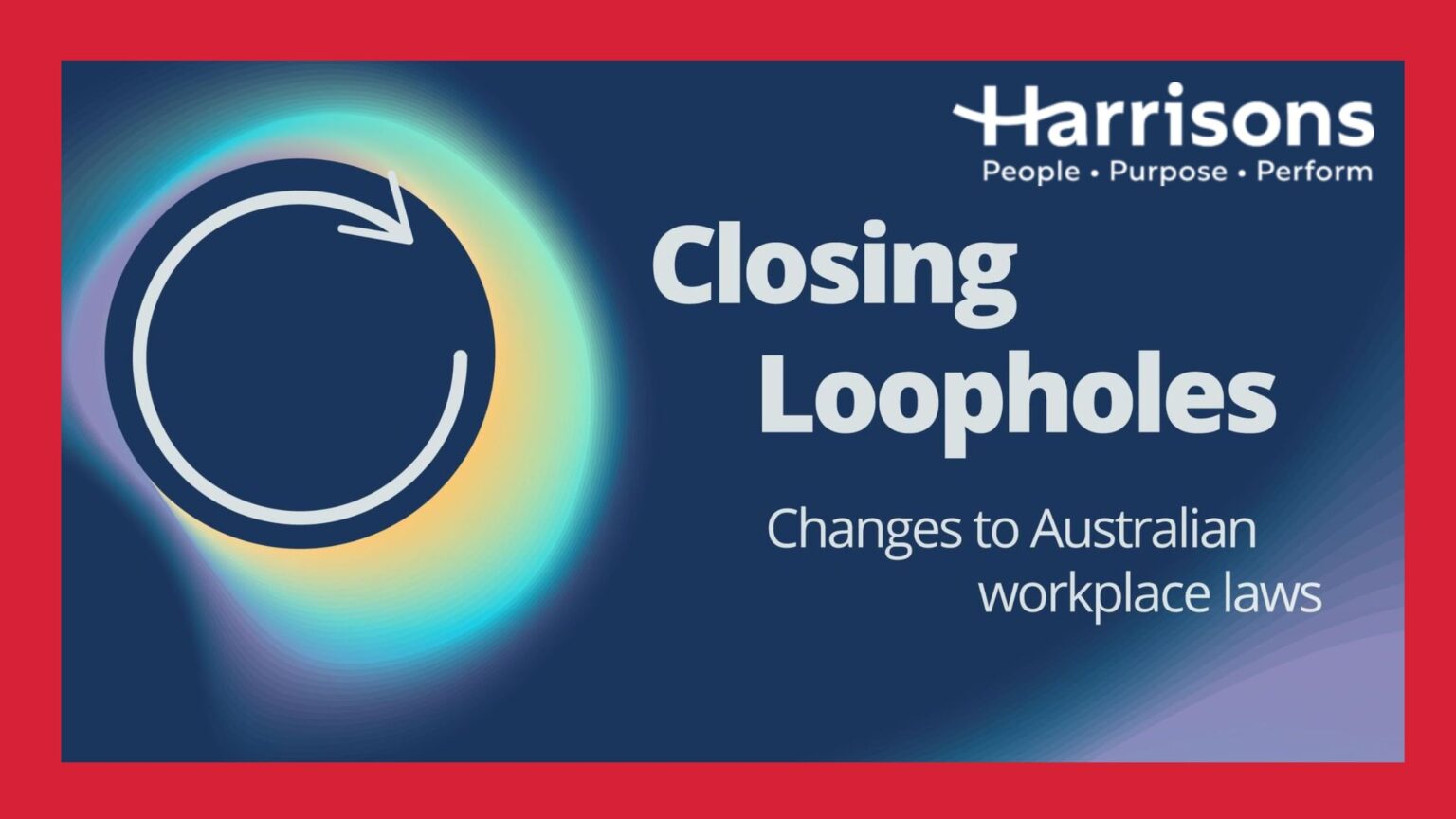 Closing Loopholes Additional Fair Work Act Changes Harrison Human